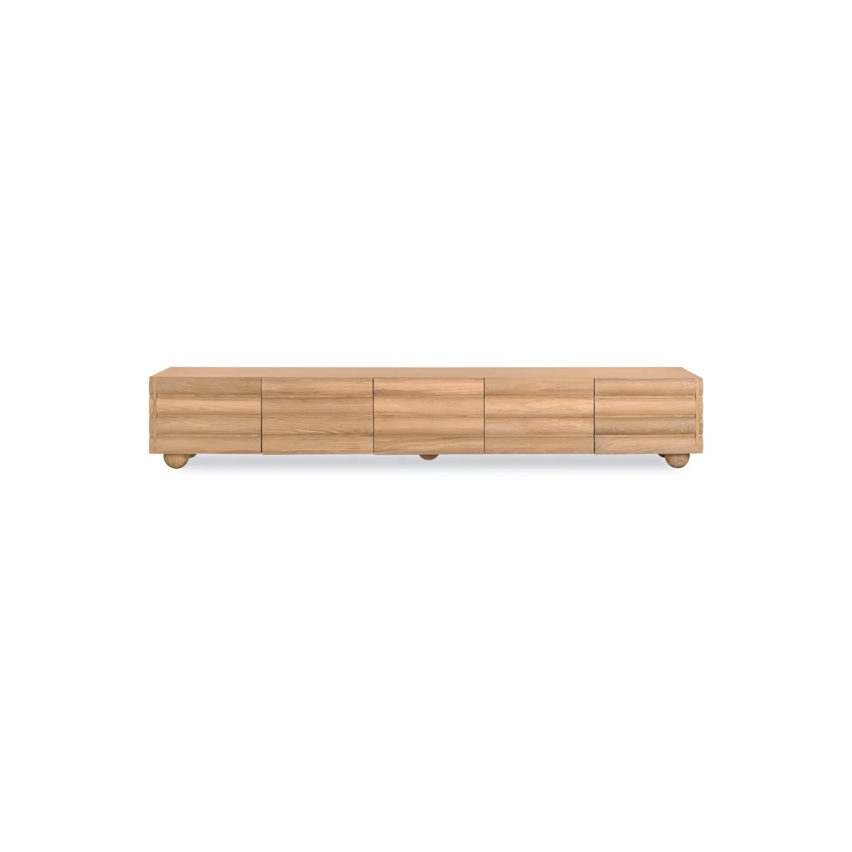 Flow Entertainment Unit 260cm - Oak gallery detail image