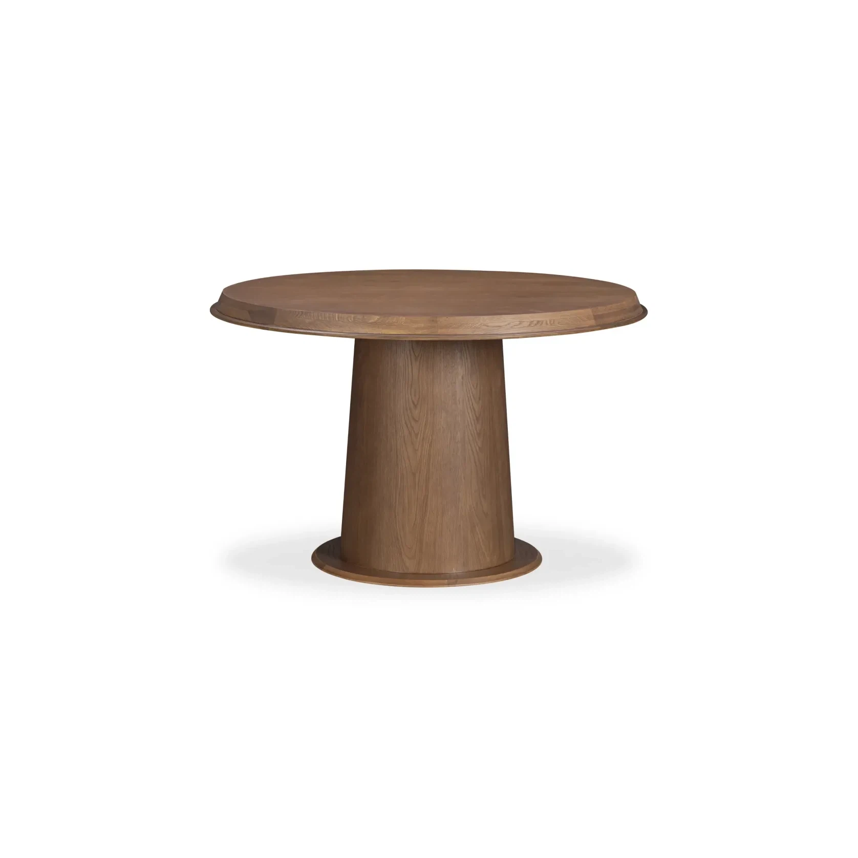 Tone Round Dining Table 120cm - Deep Oak gallery detail image