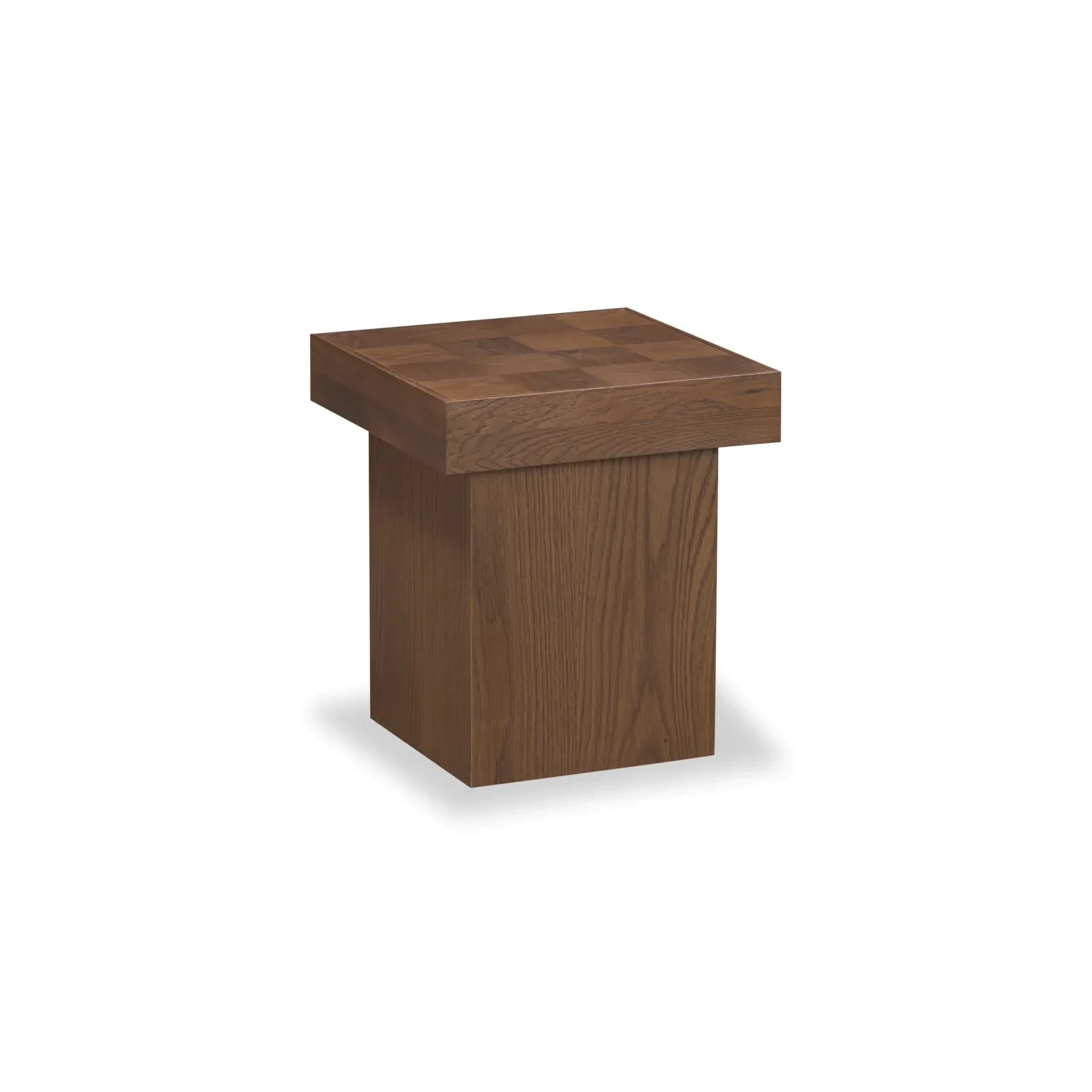 Check Side Table - Deep Oak gallery detail image
