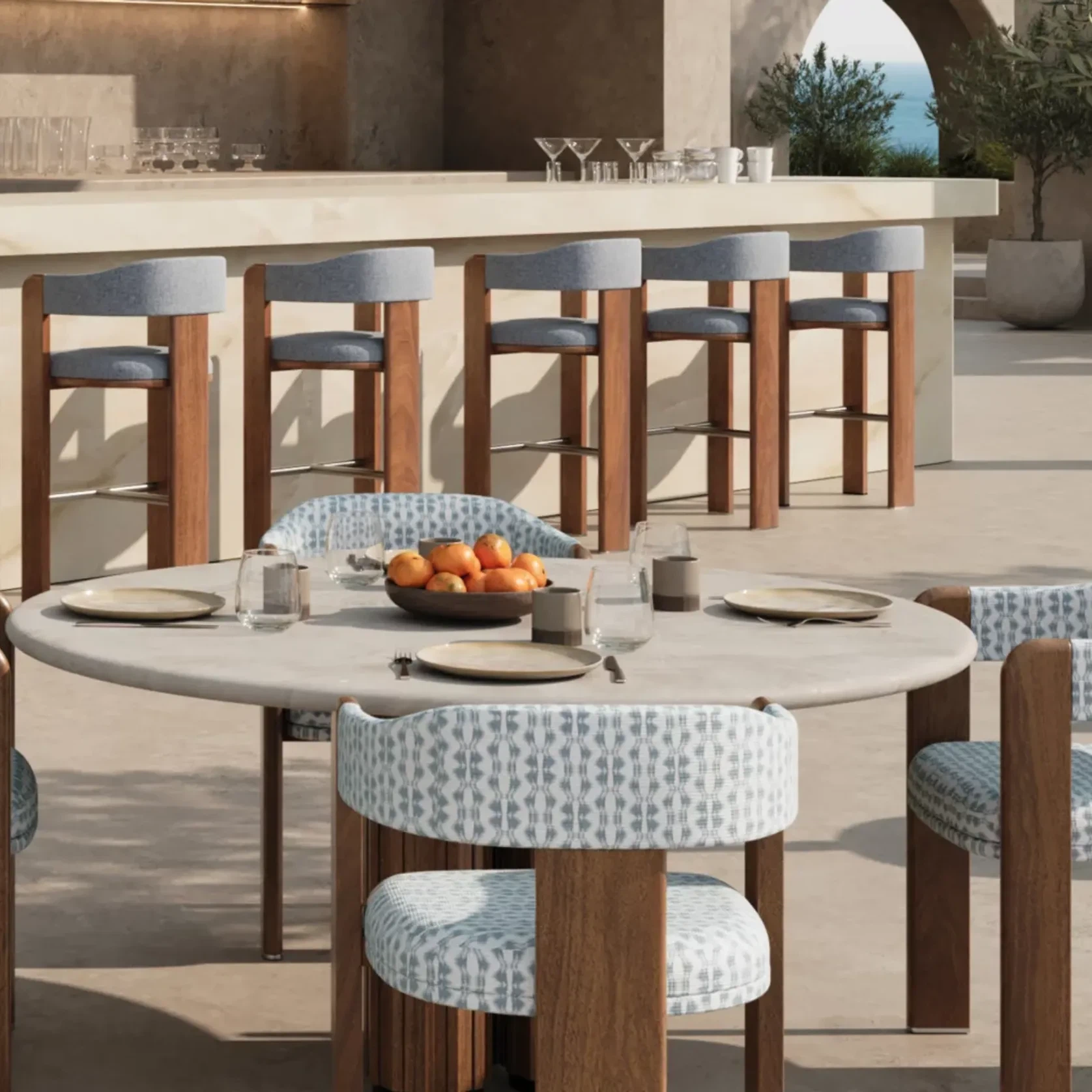 Zante Round Dining Table gallery detail image
