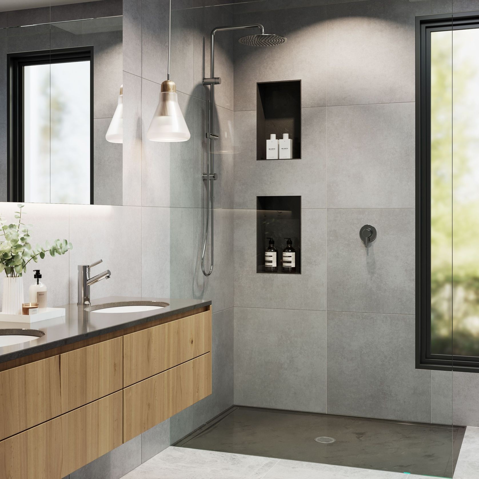 Custom Solid Surface Shower Base | 30 mm gallery detail image