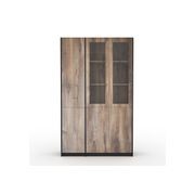 SUTTON 3 Door Display Unit 120cm - Warm Oak gallery detail image