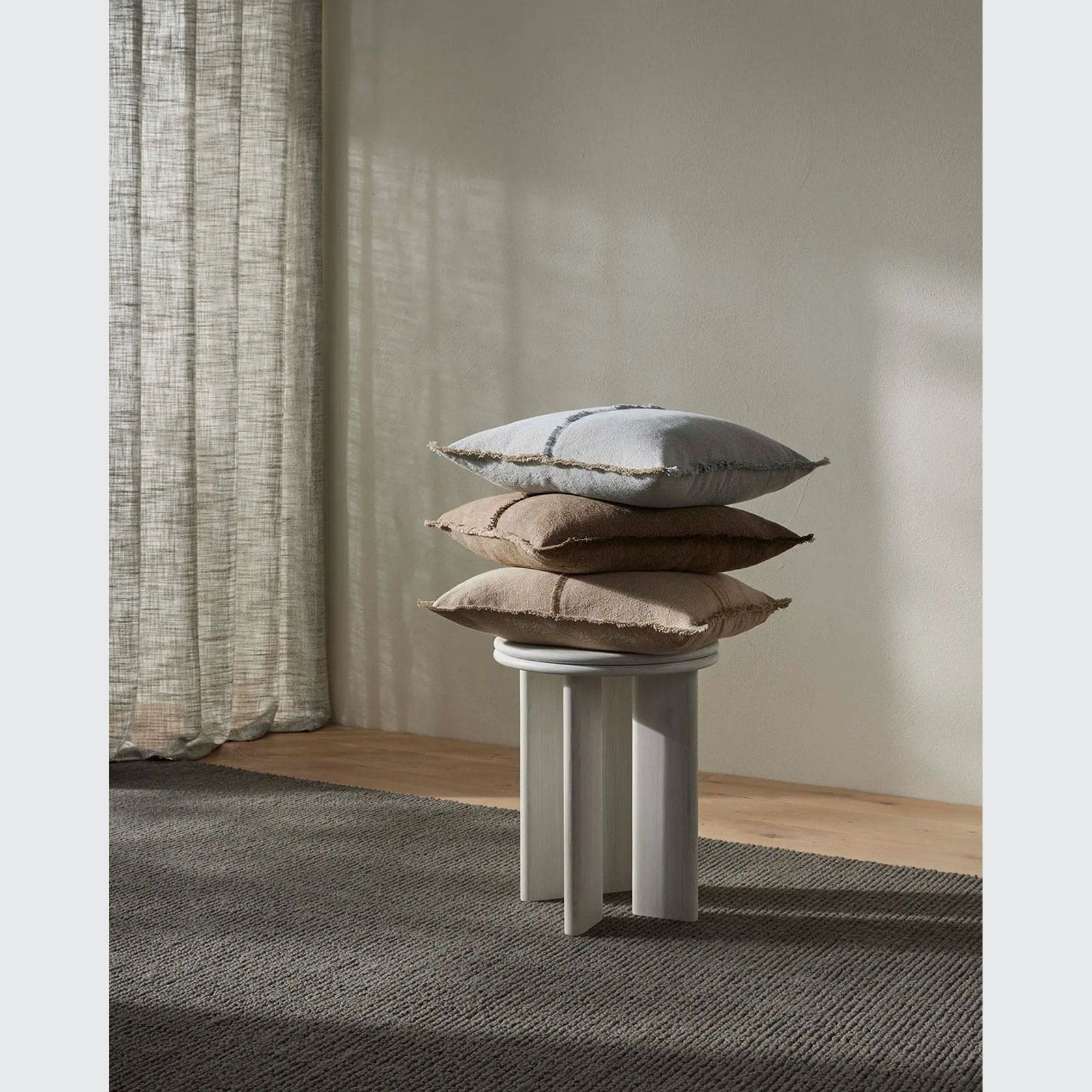 Weave Home Adela Cushion - Cashmere  | Linen Blend gallery detail image