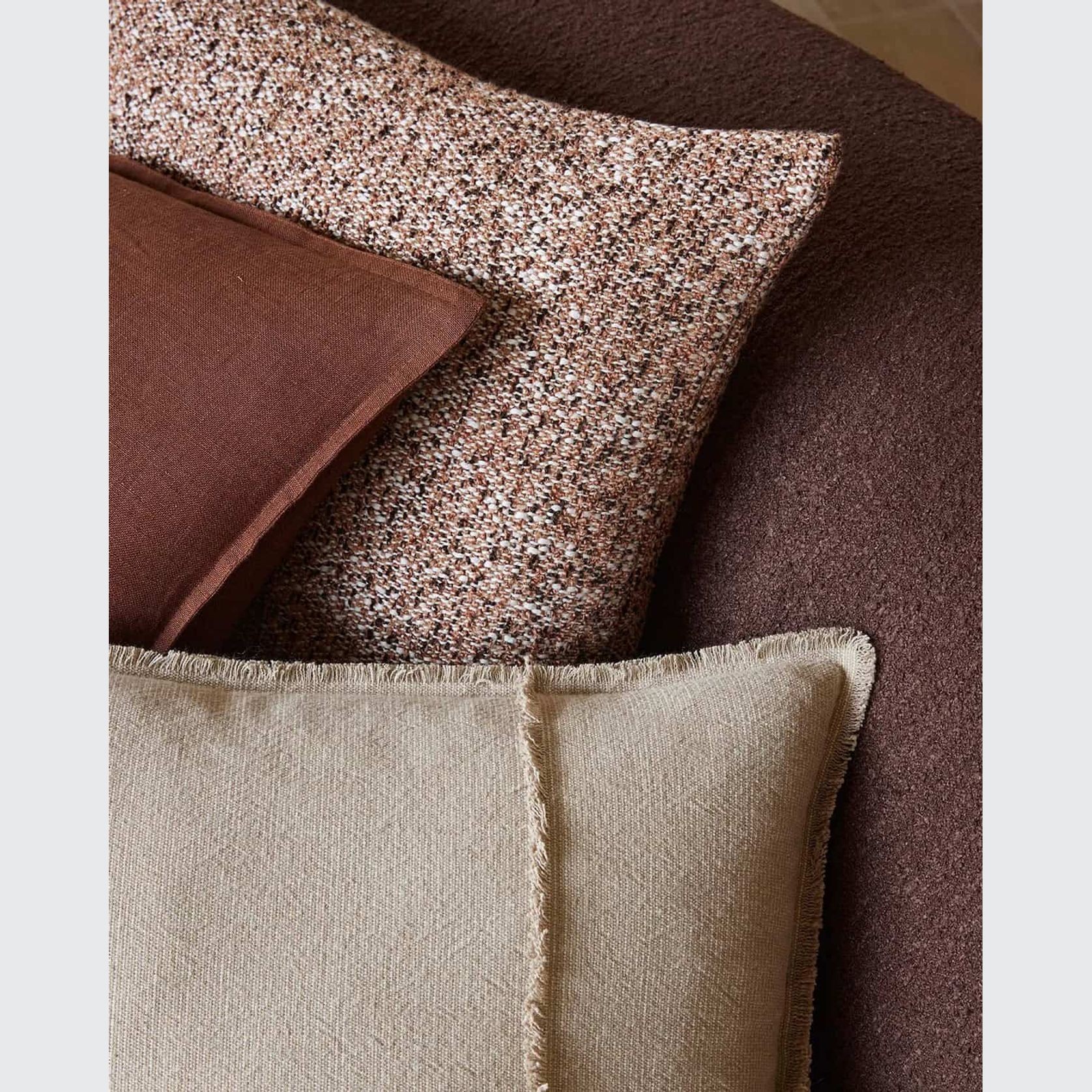 Weave Home Adela Cushion - Cashmere  | Linen Blend gallery detail image