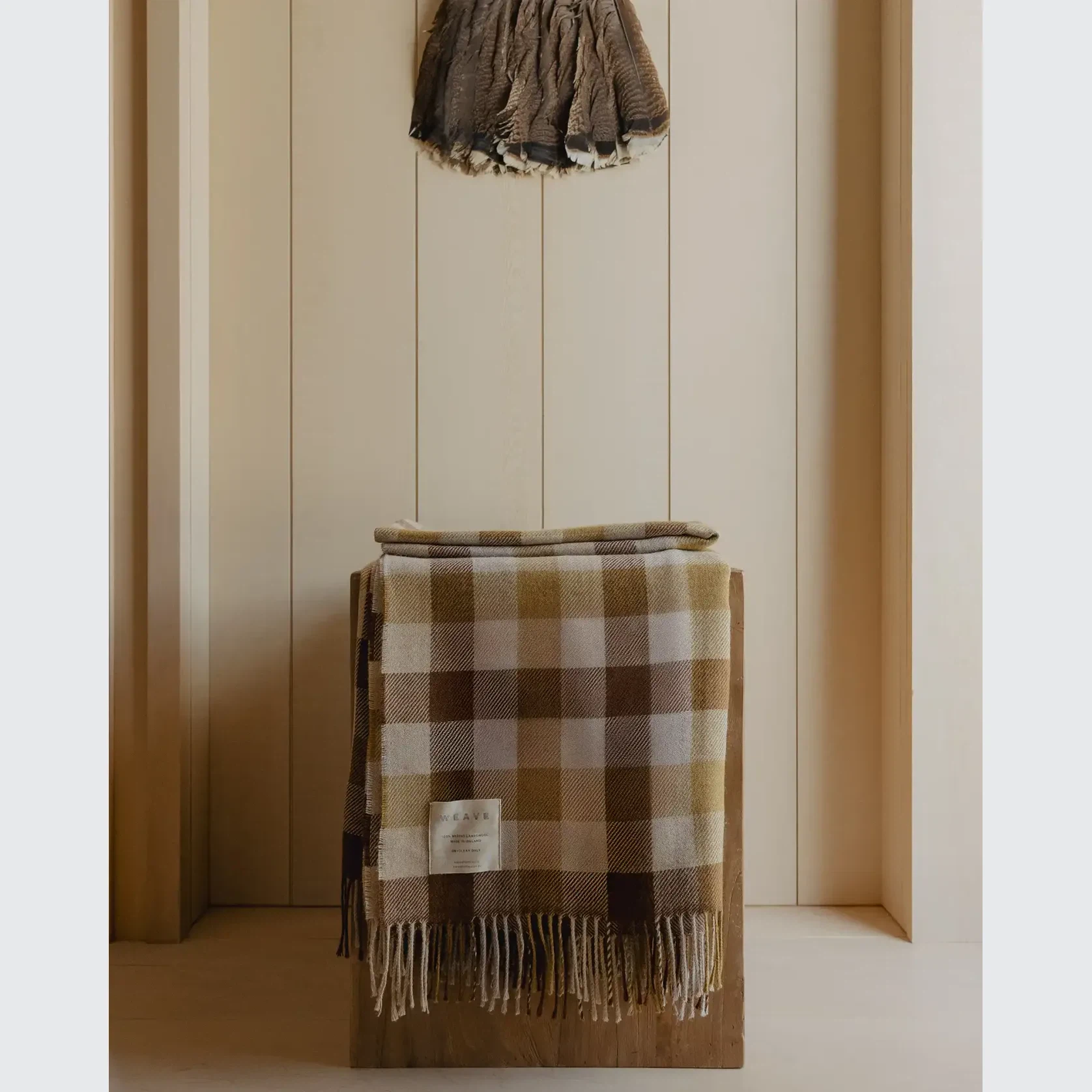 Weave Caldwell Wool Throw Blanket - Autumn gallery detail image