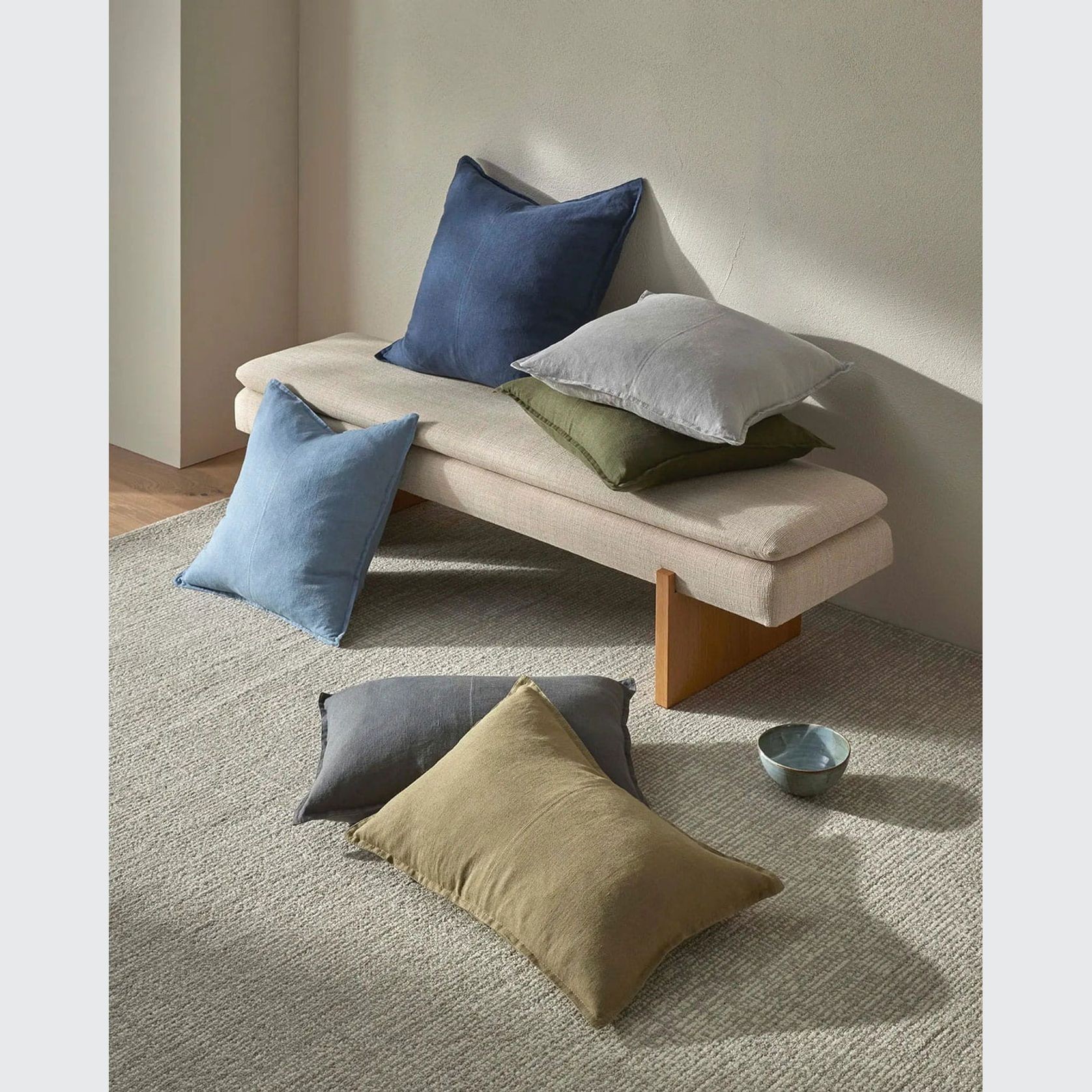 Weave European LinenComo Cushion - Horizon | Three Sizes gallery detail image