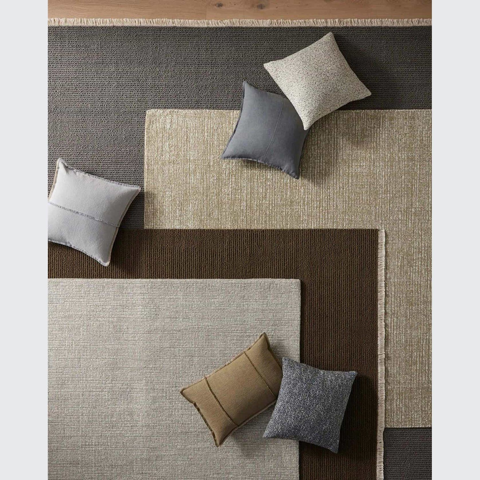 Weave European Linen Como Cushion - Steel | Three Sizes gallery detail image