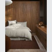 Ravello Linen Flat Sheet - Savanna Pinstripe | Weave Home gallery detail image