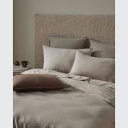 Ravello Linen Quilt Cover - Pebble | Weave Home gallery detail image
