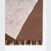 Weave Harris Merino Lambswool Throw - Acorn gallery detail image