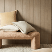 Weave Home Francesca Cushion - Salt | Velvet gallery detail image