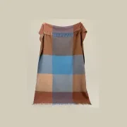 Weave Brookside NZ Wool Throw Blanket - Ocean gallery detail image