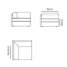 Addy Corner Module - Copenhagen Espresso gallery detail image