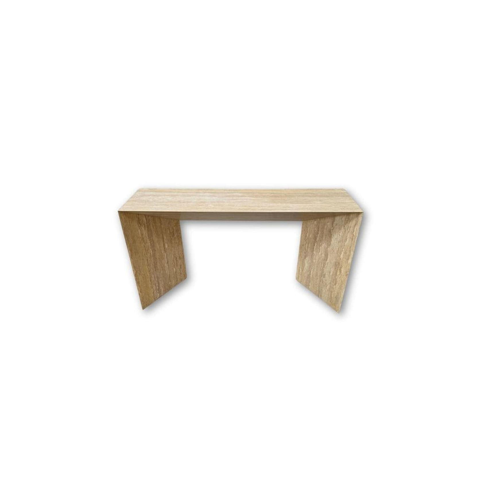 Wolf Hallway Console - Veincut Travertine | Natural Stone Co. gallery detail image