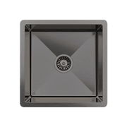 Brushed Gunmetal Nala 450x450 Single Bowl Sink gallery detail image