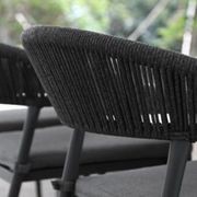 Cove Table 95cm with Cove Chairs 5pc Dining Set - Charcoal gallery detail image