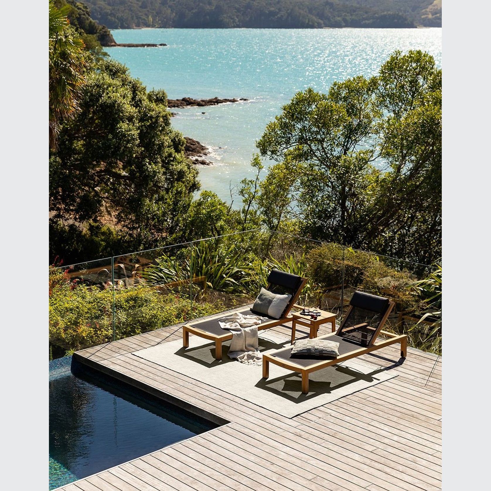 Baya Finn In & Outdoor Cushion - Eucalyptus | Lumbar gallery detail image