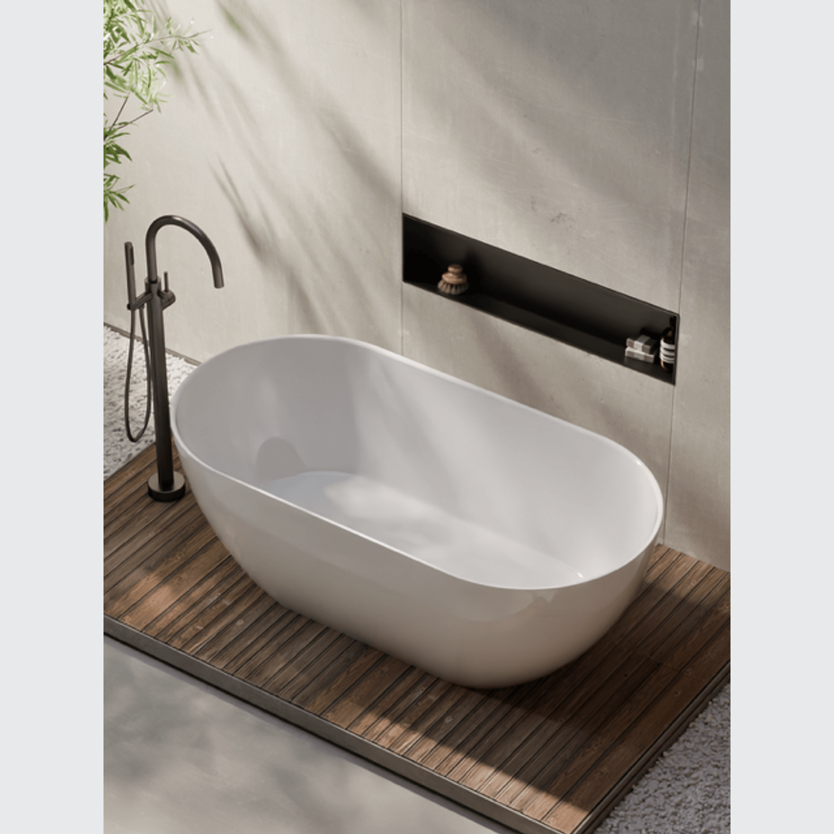 Villastone Halo 1600 Freestanding Bath gallery detail image