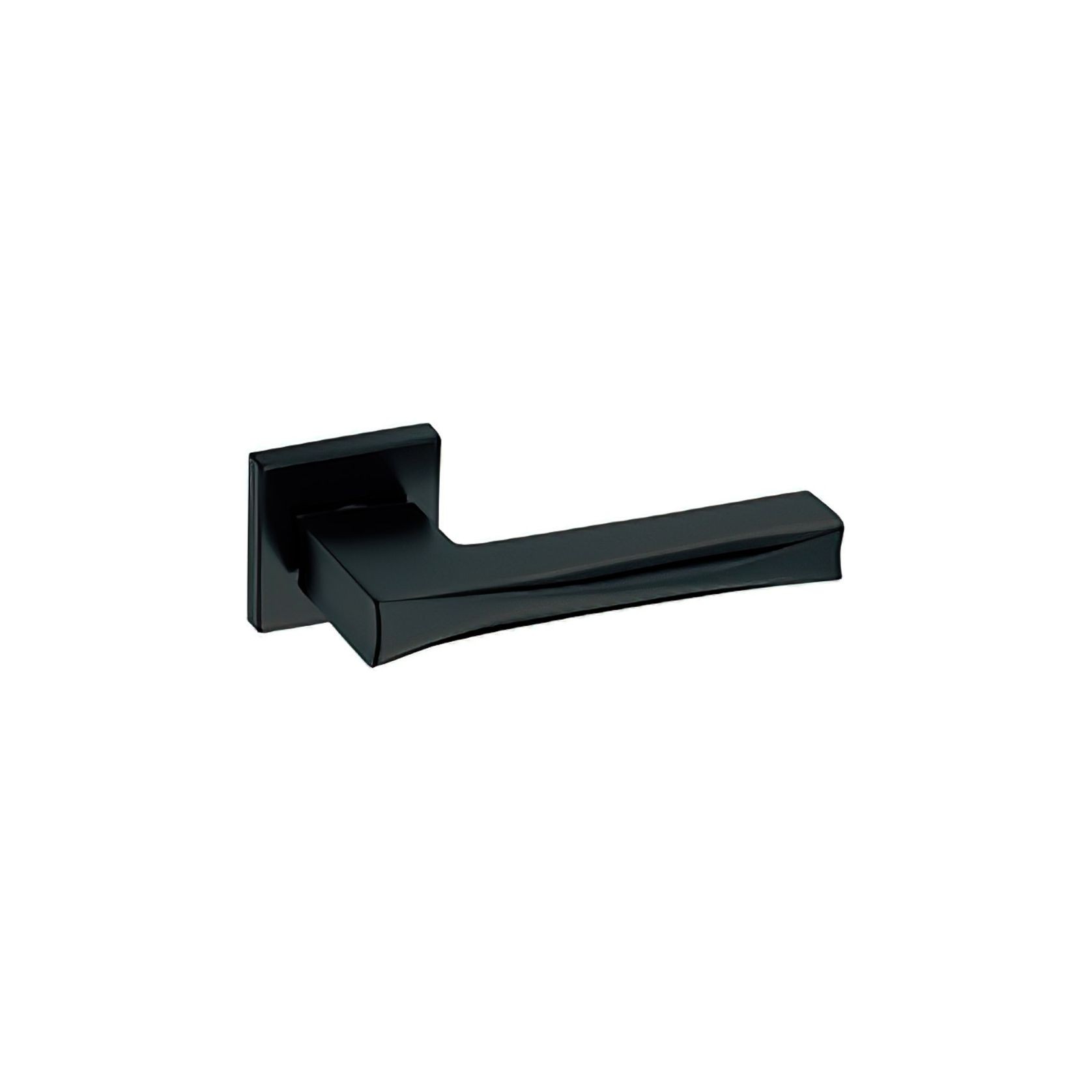 Kawajun TTT Blasted Black Aluminium Door Leverset gallery detail image