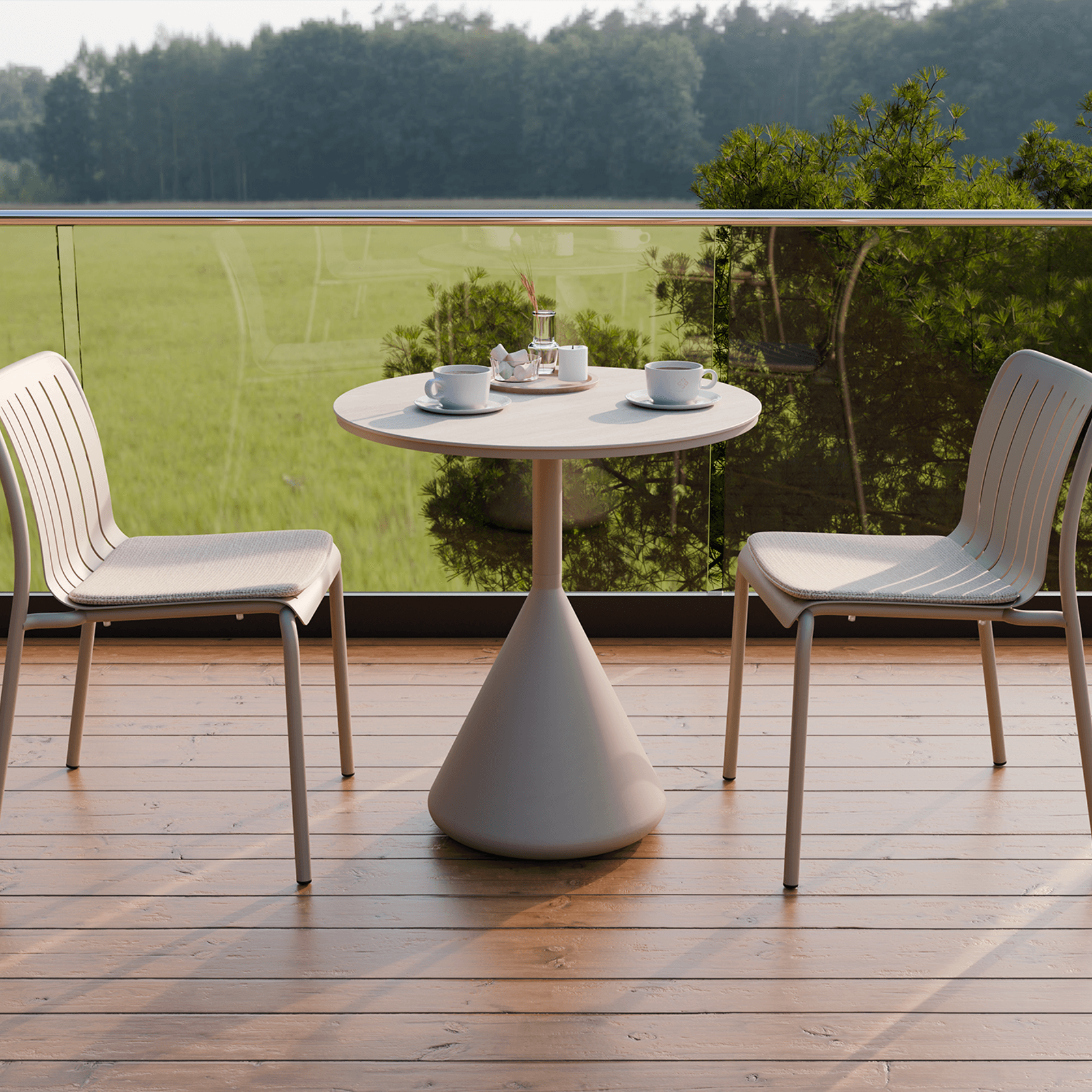 Kora Cafe Table CERAMIC - outdoor gallery detail image