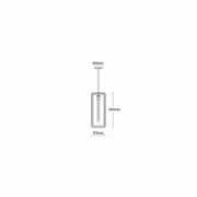 Lilac Reeded Pendant Light gallery detail image