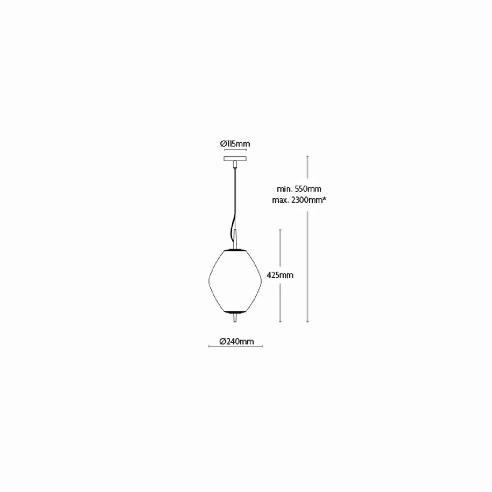 Nova Tall Pendant Light gallery detail image