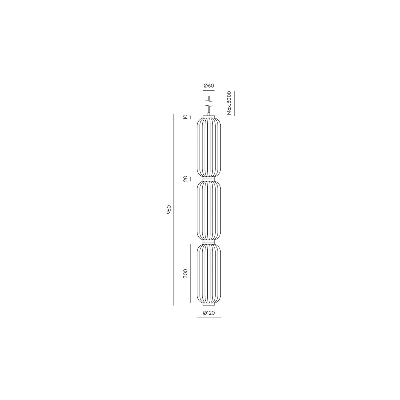 Elma 3lt Pendant Light gallery detail image