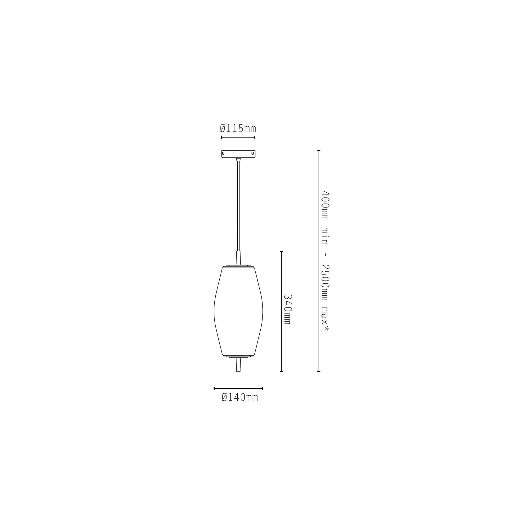 Nova Slim Pendant Light gallery detail image