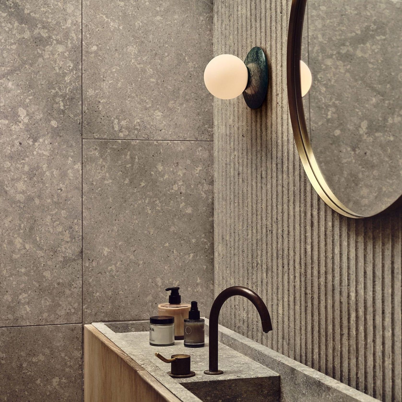 Orbit Stone Wall Light gallery detail image