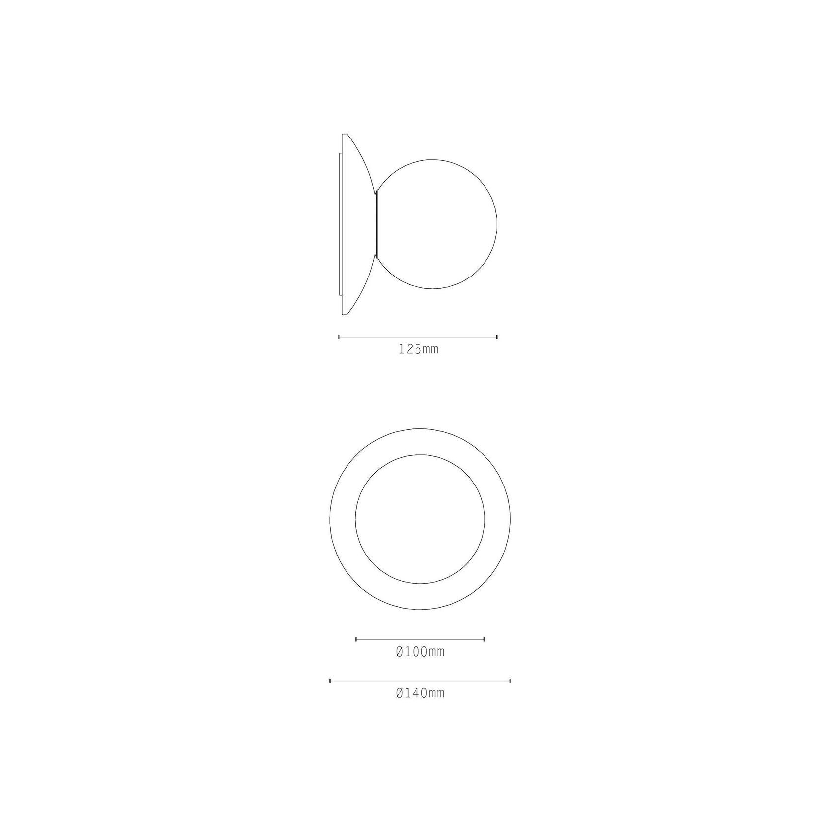 Orbit Brass Wall Light gallery detail image
