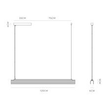 Edge Linear Pendant Light gallery detail image
