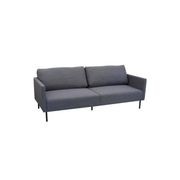 Milan 2-Seater Lounge Set - Black gallery detail image