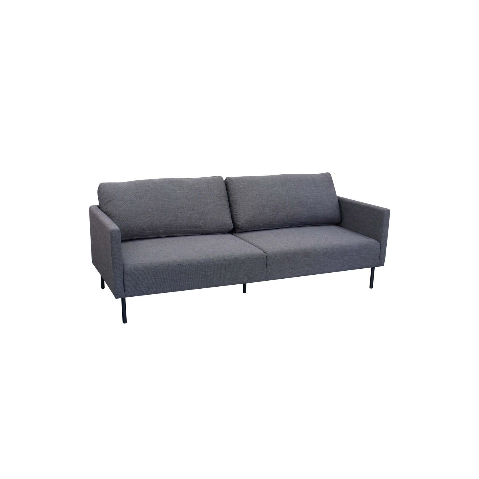 Milan 2-Seater Lounge Set - Black gallery detail image