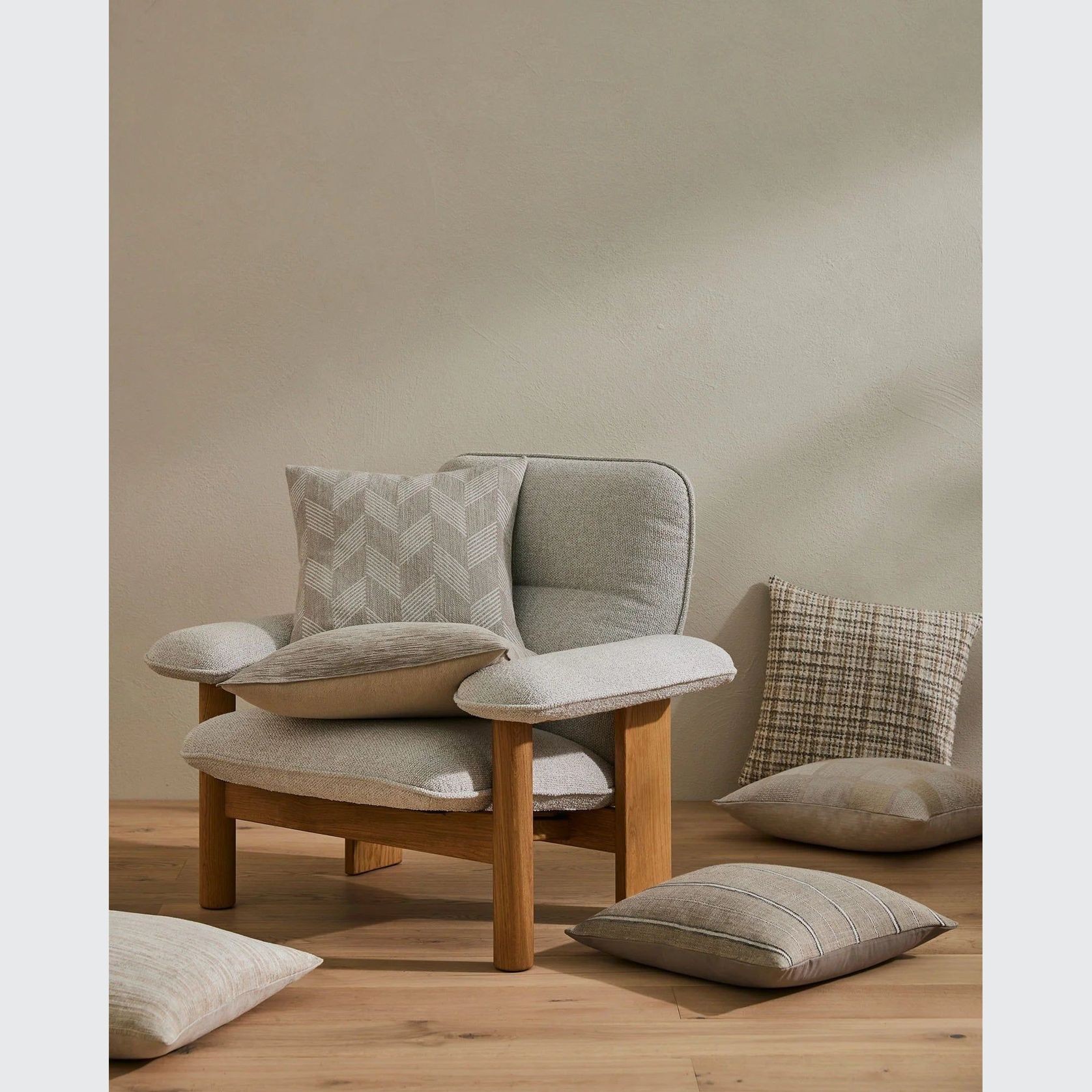 Weave Home Dania Cushion - Oyster | 50 x 50cm gallery detail image