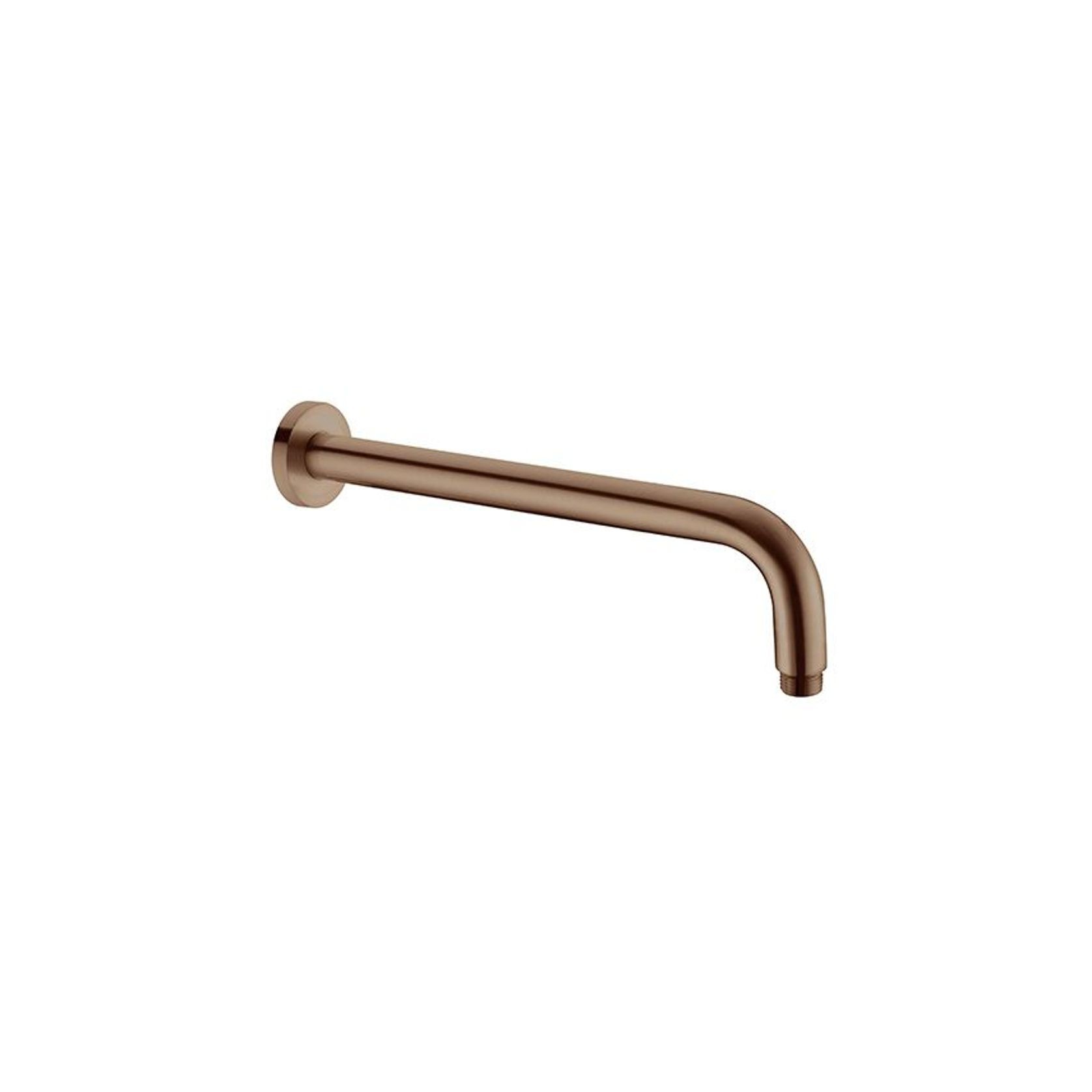 Round Shower Arm 500mm Length Brushed Bronze gallery detail image