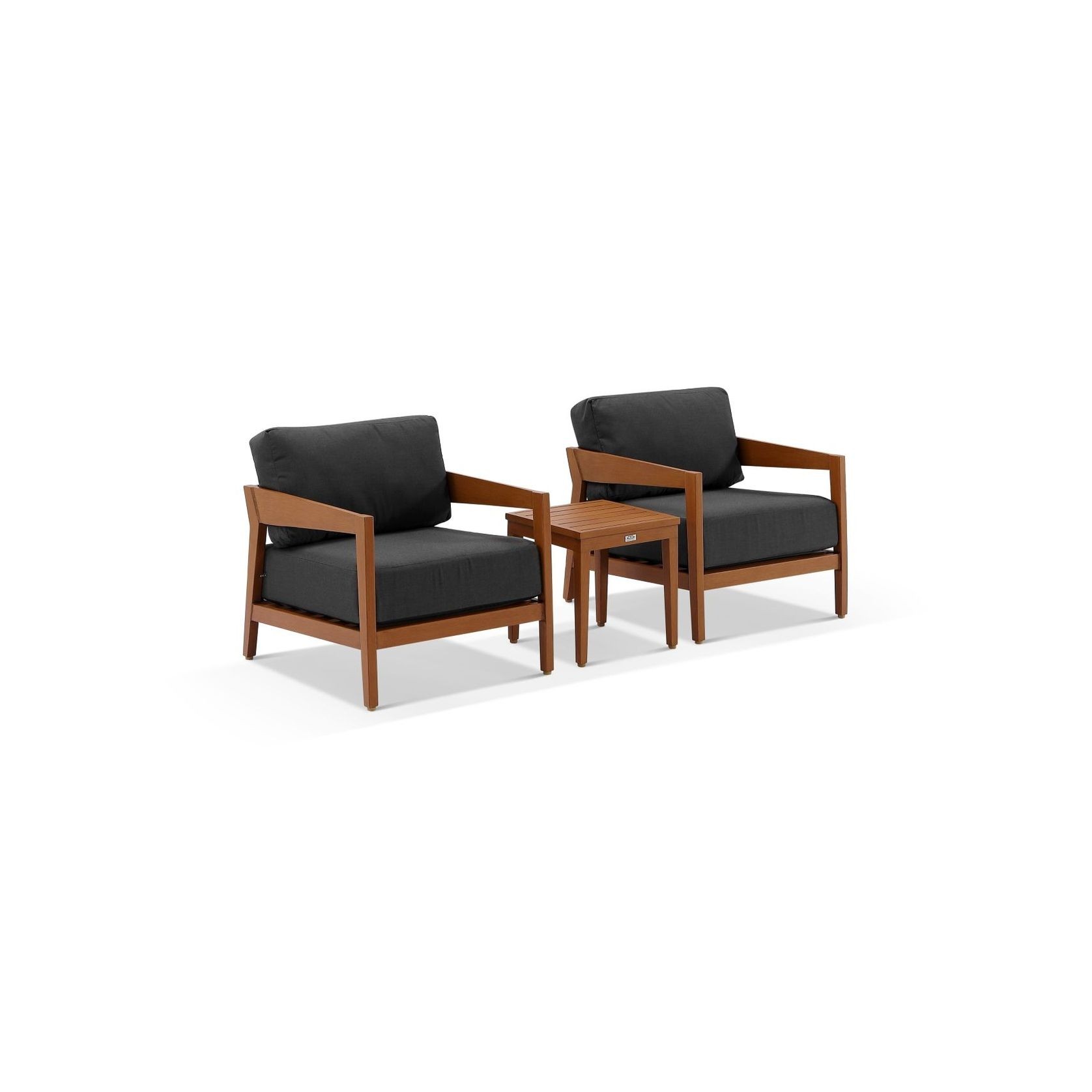 Omaha Wood Look Chair Set - Canvas Coal gallery detail image