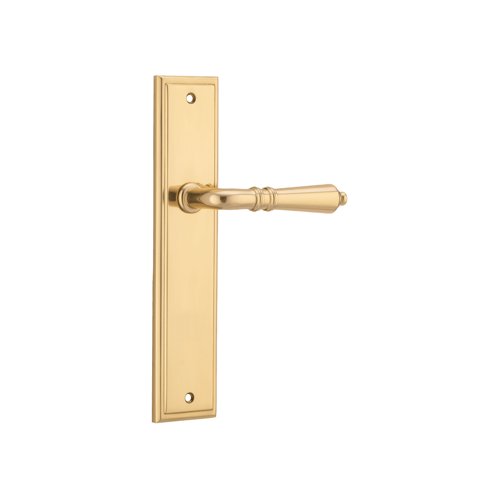 Sarlat Lever - Stepped Backplate | Polished Brass gallery detail image