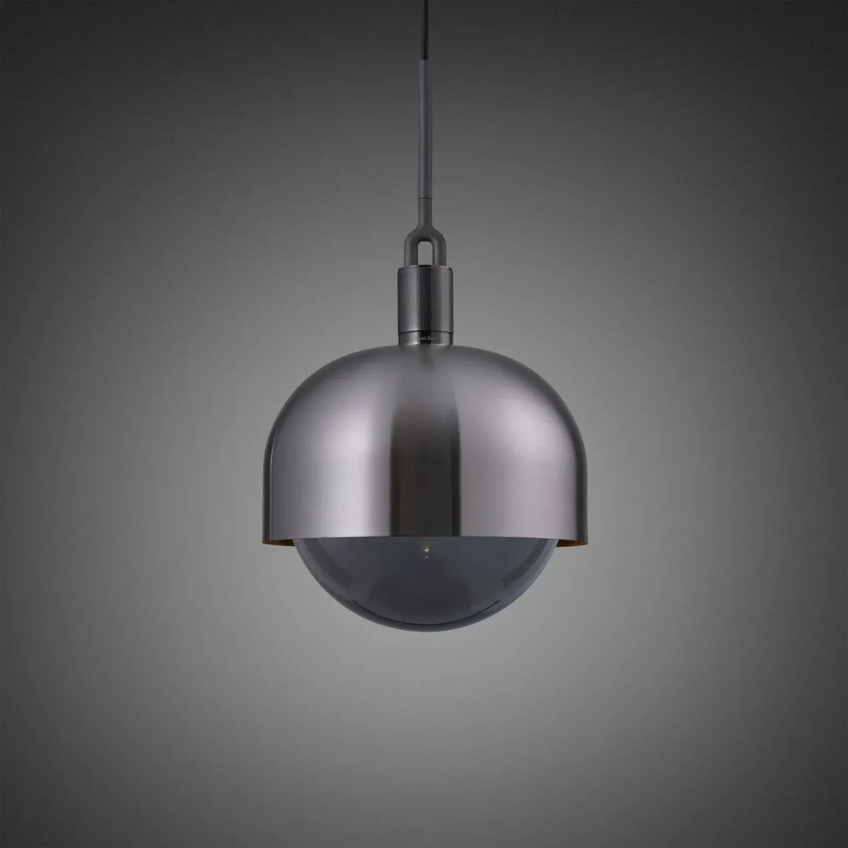 Forked Shade and Globe Pendant gallery detail image