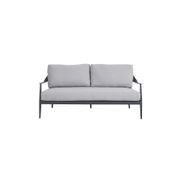 Rio 4pc Aluminium Outdoor Lounge Set | Gunmetal gallery detail image