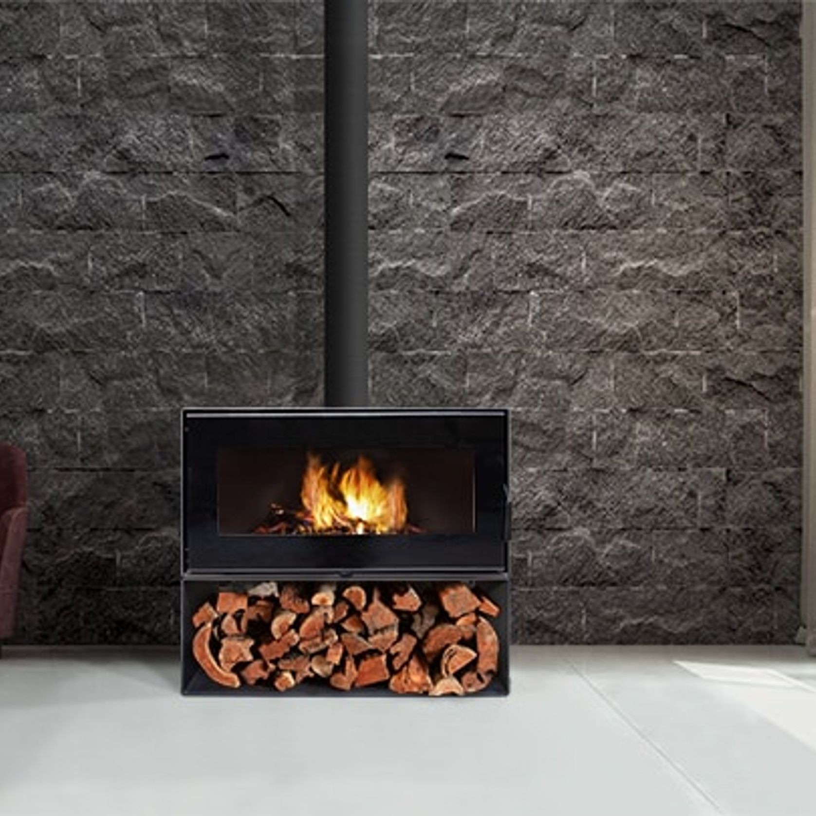 VisionLINE Taurus Slow Combustion Fireplace gallery detail image