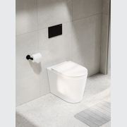 Pure Typhoon Inwall Toilet Suite | Matte Black Button gallery detail image