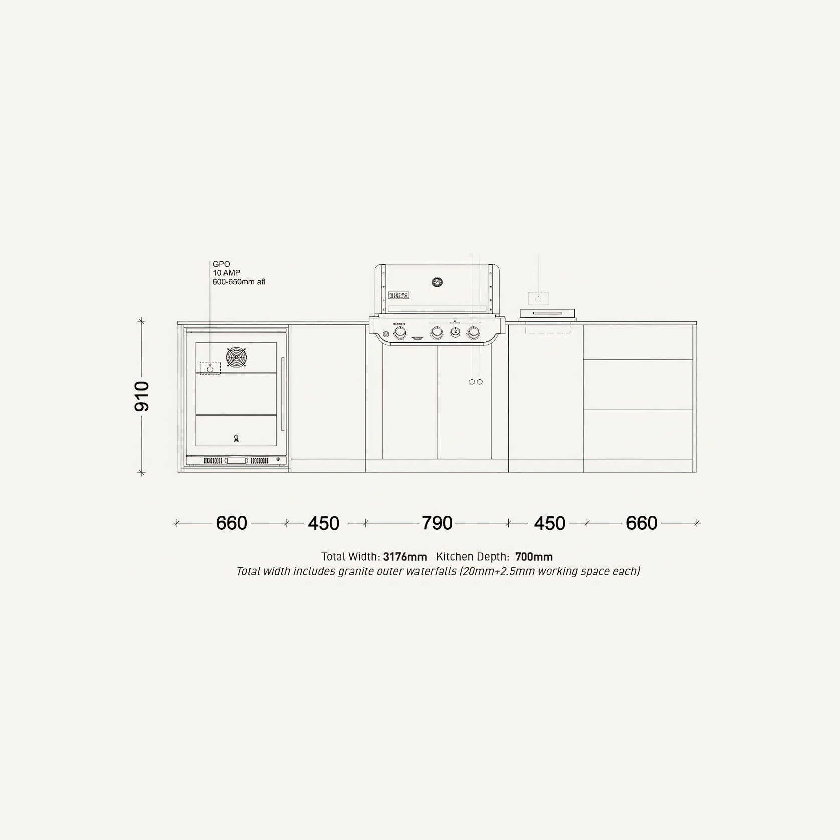 Weber Langhorne Outdoor Kitchen | SELECT Range gallery detail image