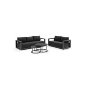 Wanaka 2+3 Lounge Set - Charcoal gallery detail image
