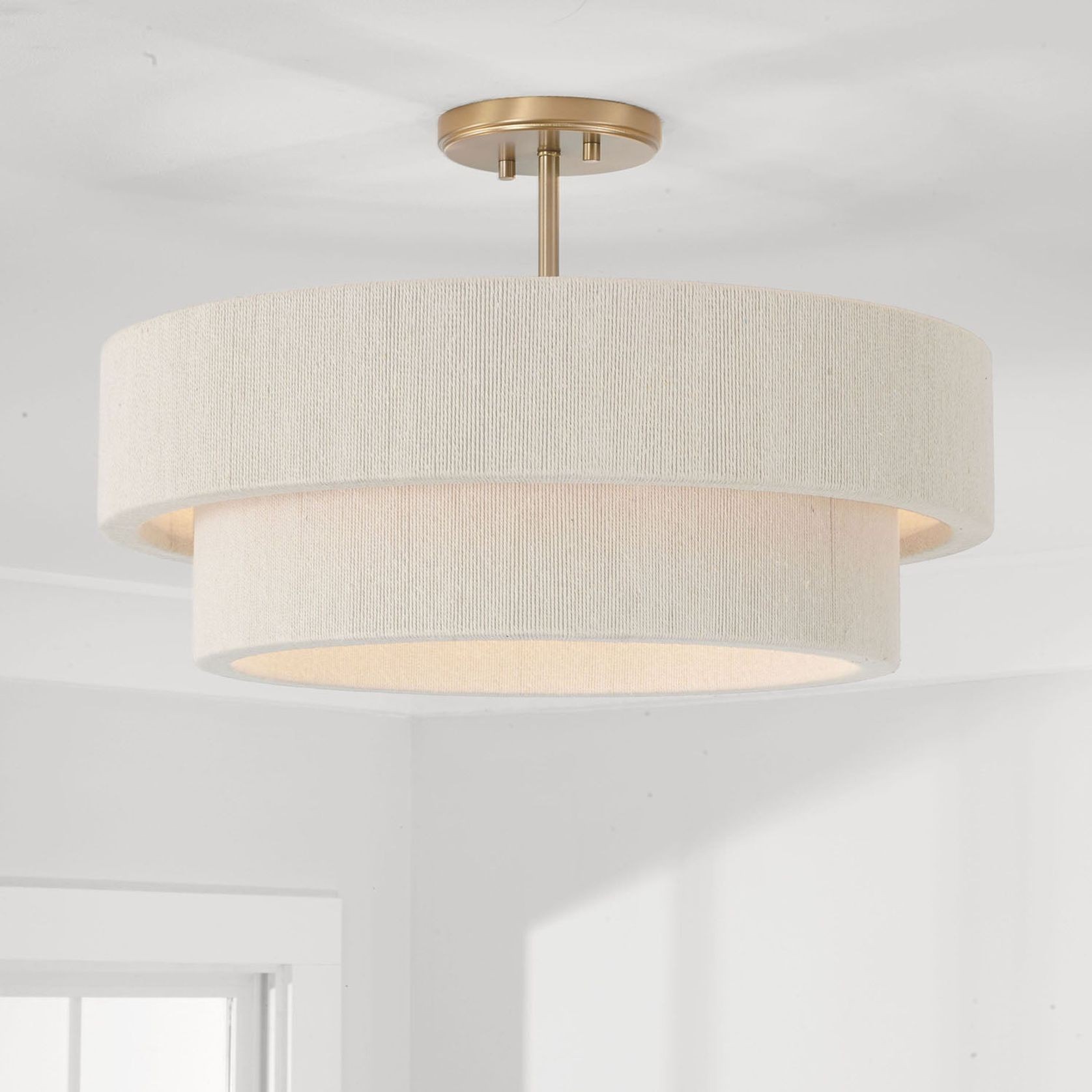 Timmering 4 Light Pendant - Small in Matte Brass gallery detail image