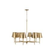 Barwon 8 Light Chandelier in Aged Brass gallery detail image