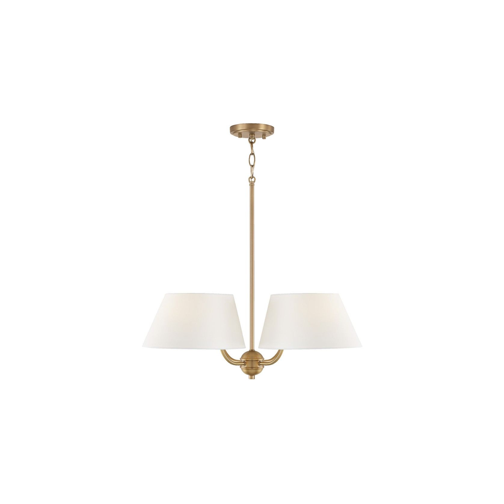 Rigby 4 Light Chandelier in Aged Brass gallery detail image