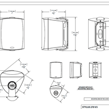 Paradigm On-Wall Speaker Stylus 270 Black gallery detail image
