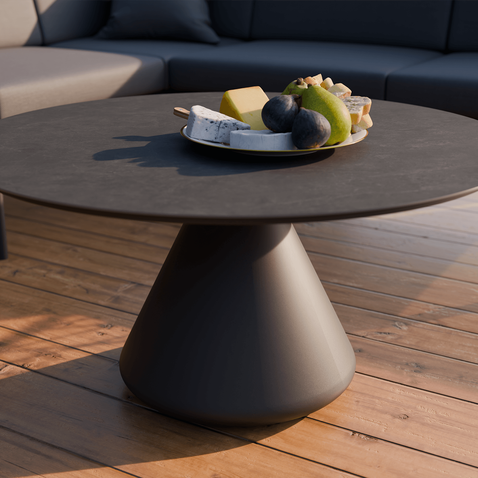 Kora Coffee Table 90cm Dia - CERAMIC - Outdoor gallery detail image