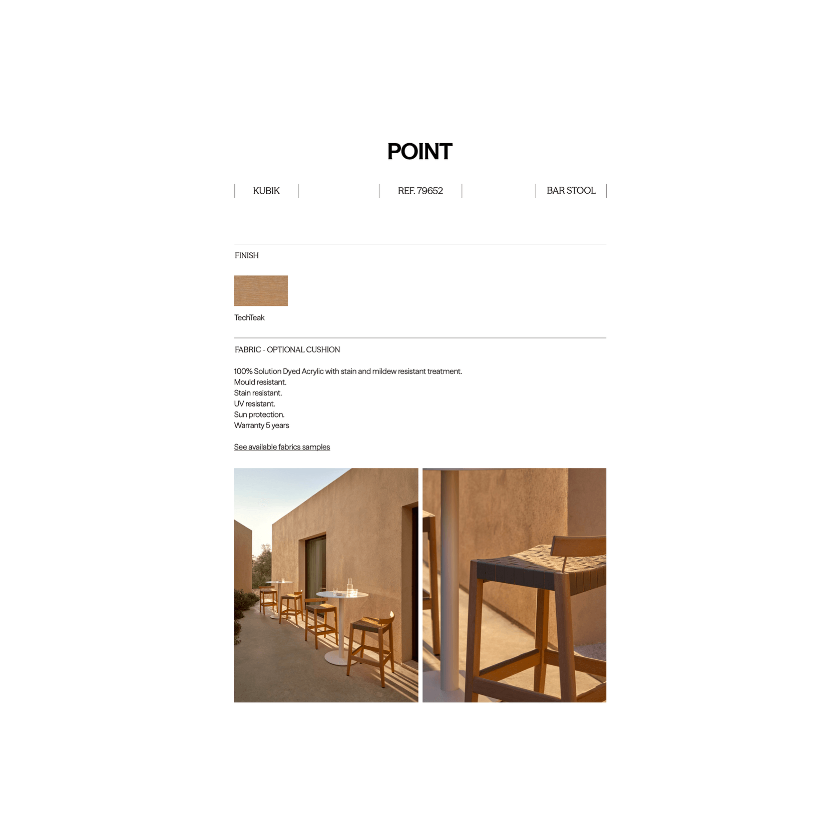 Kubik TechTeak Bar Stool gallery detail image