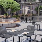 Roku Outdoor Arm Chair in Matt Charcoal gallery detail image